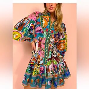 Boutique Gorgeous printed hem dress